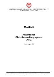 Merkblatt Allgemeines Gleichbehandlungsgesetz (AGG)