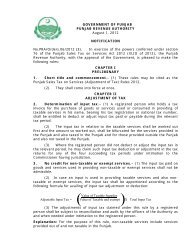 adjustment of tax rules - PRA - Punjab