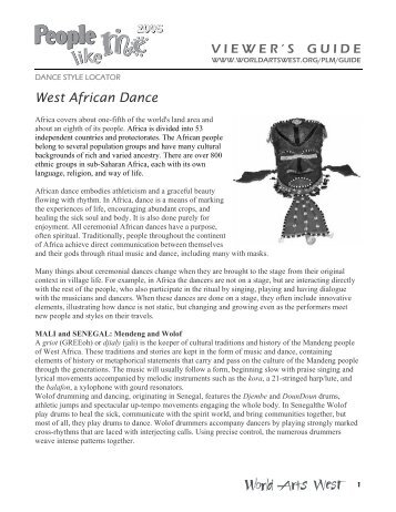West African: Malian/Senegalese - World Arts West