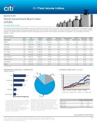 World Government Bond Index (WGBI) - The Yield Book