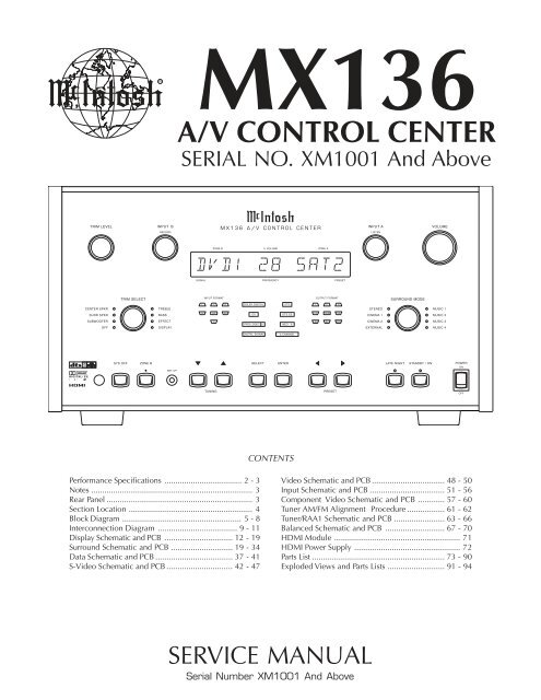 mcintosh c15 service manual