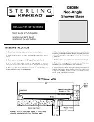 INSTALLATION INSTRUCTIONS-BASE, I3838N NEO ... - Sterling