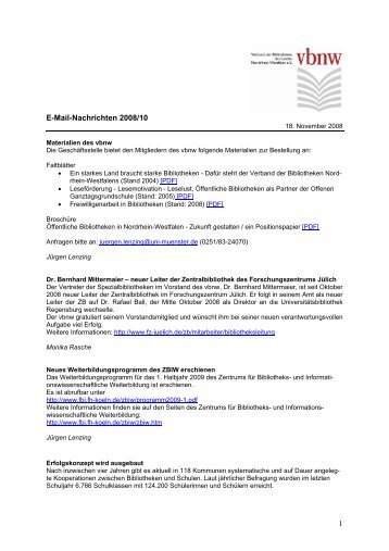 pdf - Verband der Bibliotheken des Landes Nordrhein-Westfalen e.V.