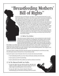 Breastfeeding Mothers' Bill of Rights - New York State Department of ...
