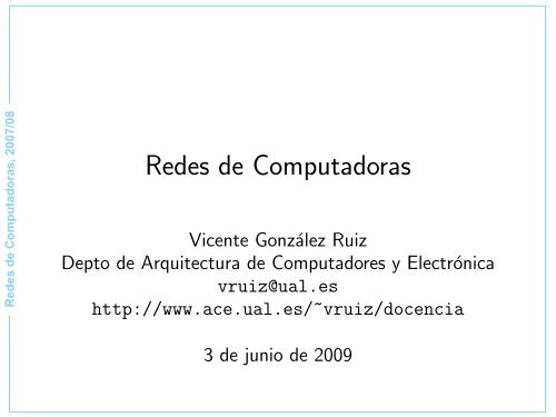 Redes de Computadoras