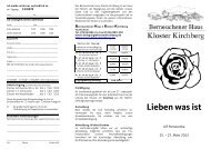 13-0370 Lieben, was ist Ulf Pomerenke - Kloster Kirchberg