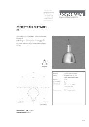 Produkteblatt - Licht+Raum AG