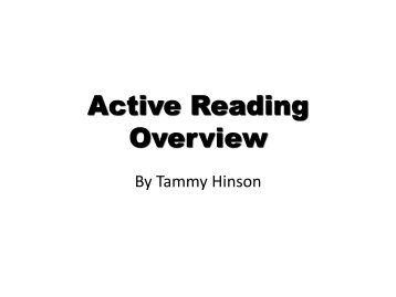 Active Reading Presentation