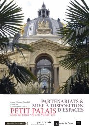 lieux et tarifs - Le Petit Palais - Ville de Paris