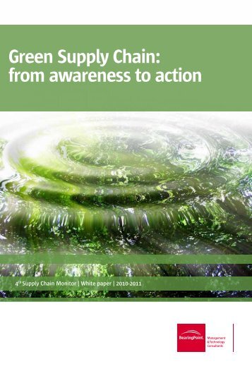 Green Supply Chain: from awareness to action - BearingPoint ToolBox