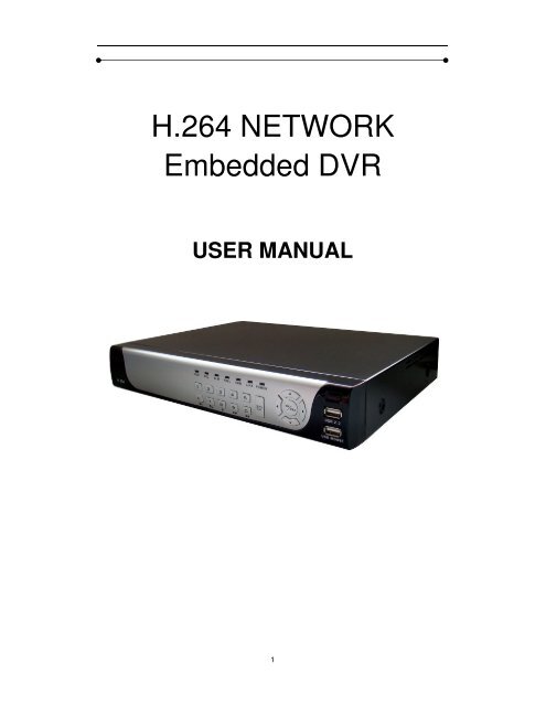 H.264 NETWORK Embedded DVR Luxon Video