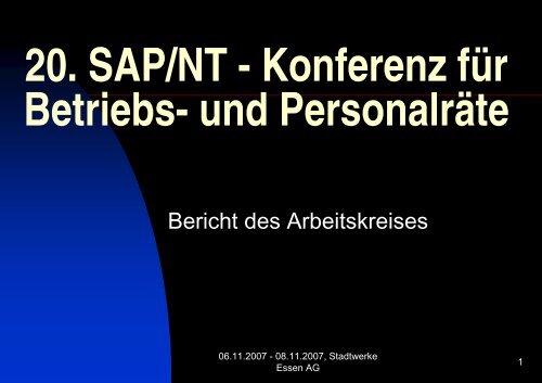 Konferenz Essen - Br-arbeitskreis-sapnt.de
