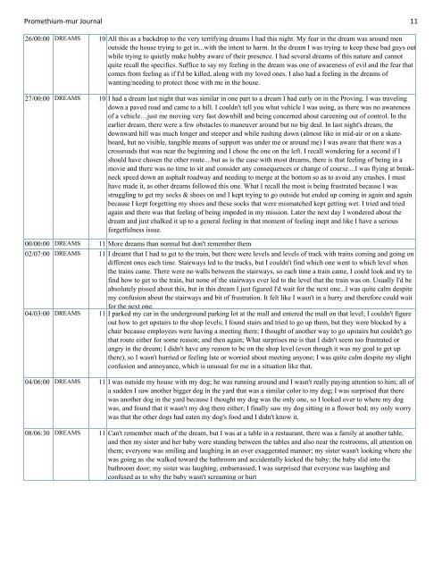 Promethium muriaticum Entire Proving Journal