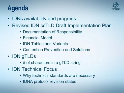 Internationalized Domain Names - icann