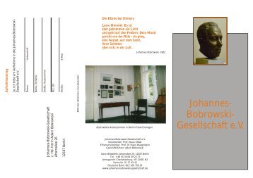 Johannes- Bobrowski- Gesellschaft e.V.