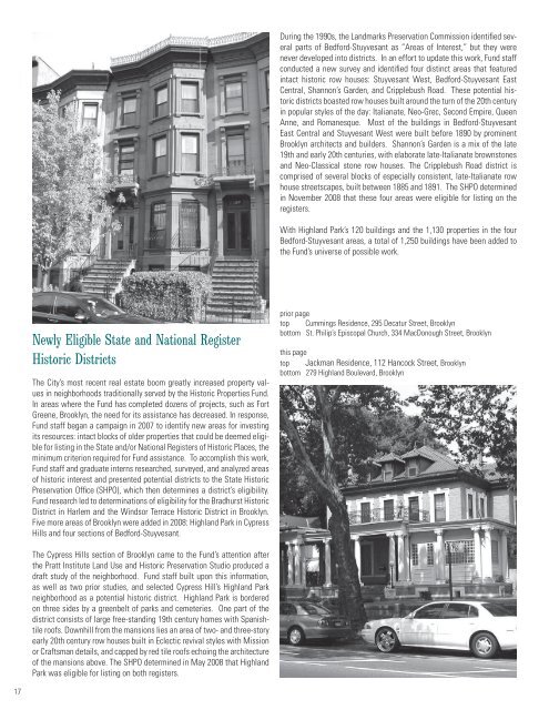 ANNUAL REPORT 2008 - The New York Landmarks Conservancy