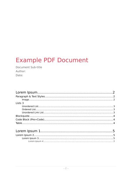 Example PDF Document