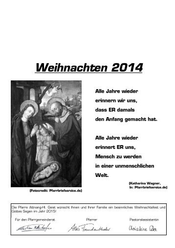 Weihnachten 2014