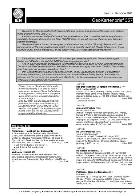 GeoKartenbrief 357 - ILH Stuttgart Scientific Cartography