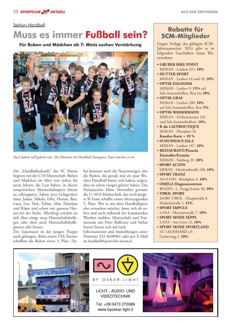 Sportclub Aktuell - Ausgabe Dezember 2014