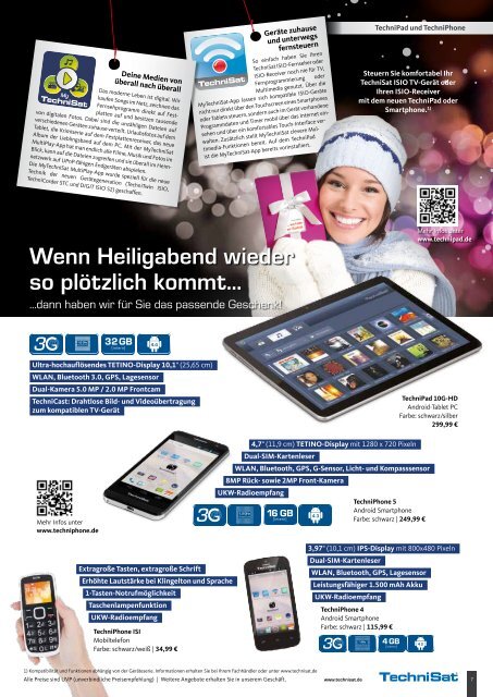 TechniSat WeihnachtsFlyer