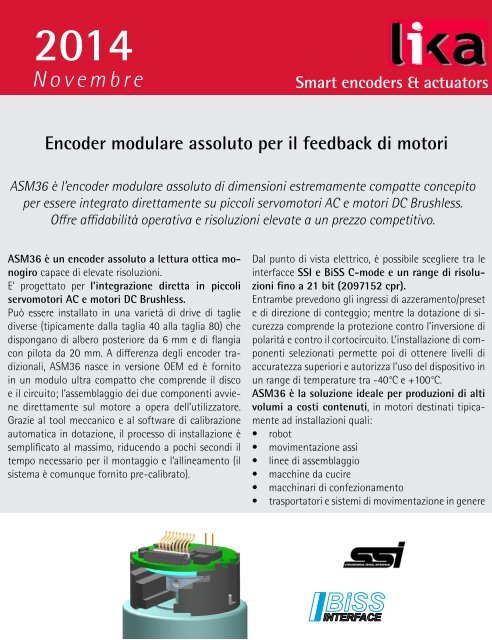 Newsletter Lika Electronic Novembre 2014 in italiano