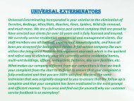 Universal Exterminators