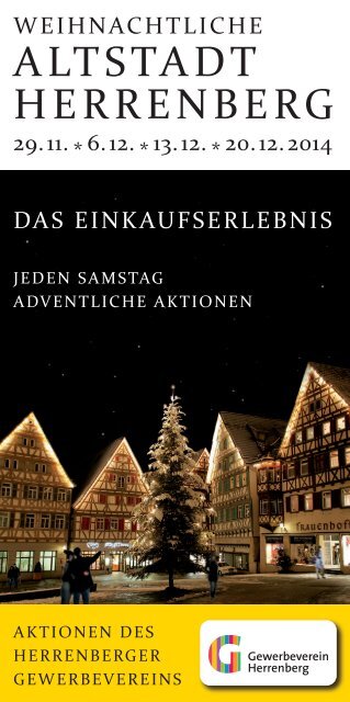Weihnachtliche Altstadt Herrenberg
