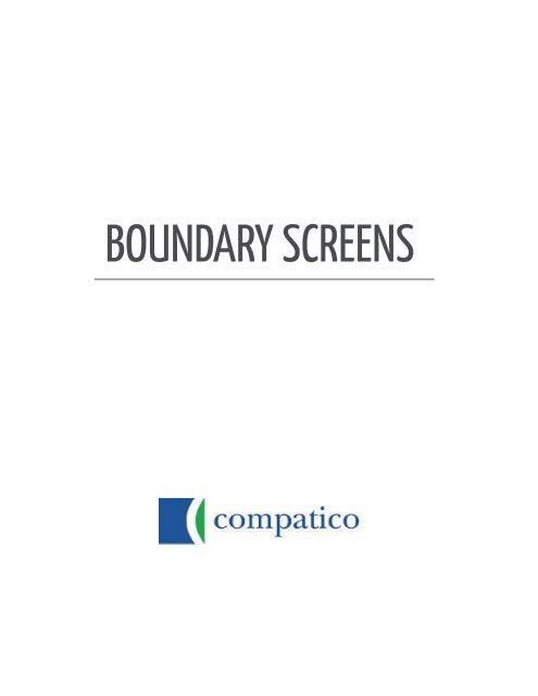 SCREENS BOUNDARY