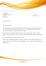 Dossier de servicios