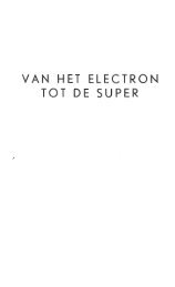 Van het electron tot de super