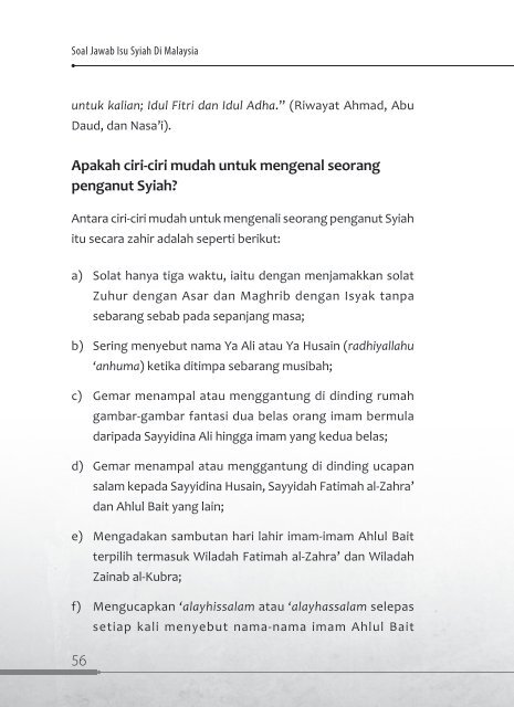 Soal Jawab Isu Syiah di Malaysia