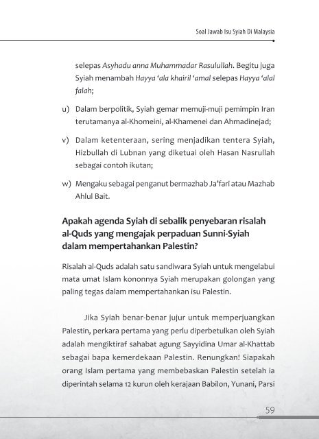 Soal Jawab Isu Syiah di Malaysia