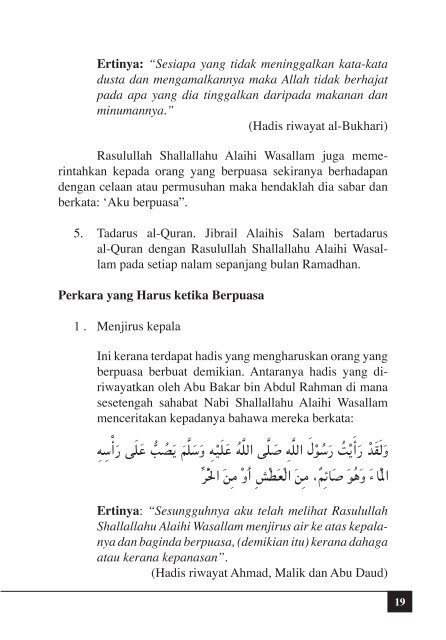 Panduan Puasa Ramadhan