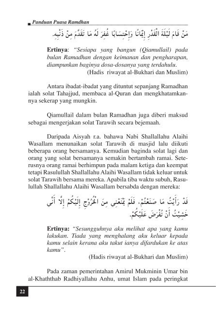 Panduan Puasa Ramadhan