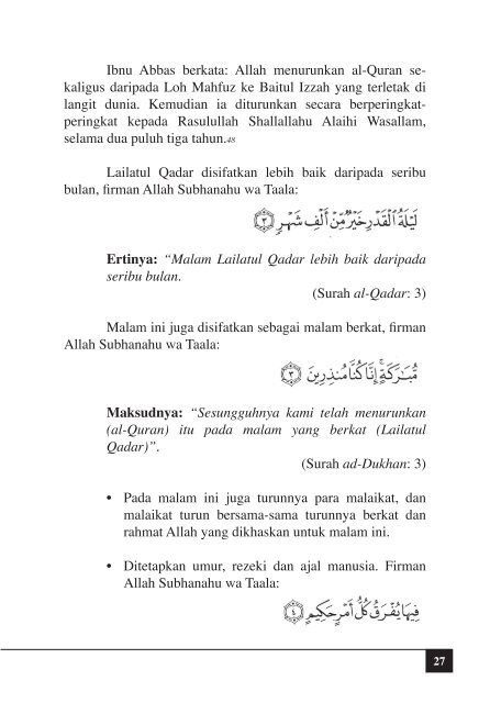 Panduan Puasa Ramadhan