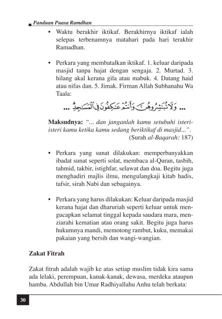 Panduan Puasa Ramadhan