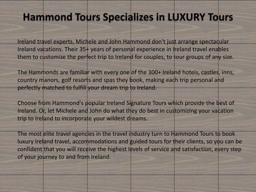 Ireland Luxury Tour