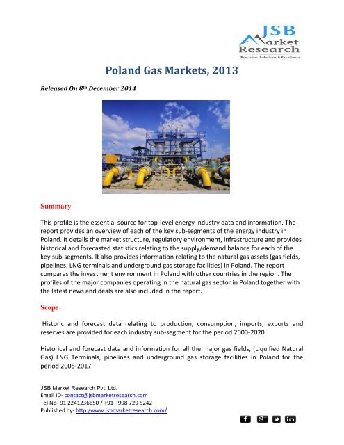 Jsb Market Research Poland Gas Markets 2013