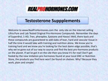 Testosterone Suppplements