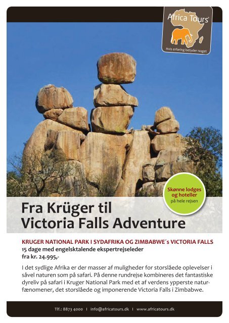Fra Krüger til Victoria Falls Adventure