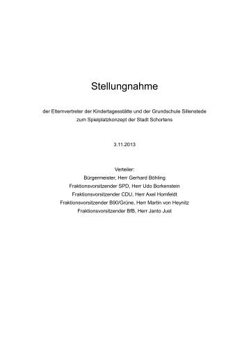 Stellungnahme