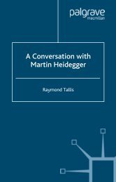 A Conversation with Martin Heidegger