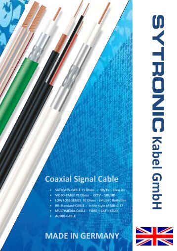 Coaxial signal cable