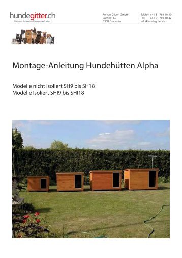 Montage-Anleitung Hundehütten Alpha