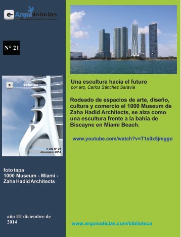 e-ArquiNoticias N° 21 nota N° 2 Una escultura hacia el futuro