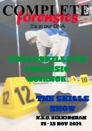 WorldskillsUK Forensic science The Skills Show 2014
