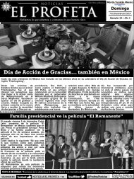 Noticias El Profeta 7 de diciembre 2014 Ejemplar 63