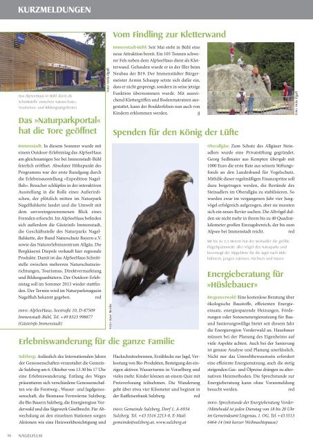 NAGELFLUH Herbst/Winter 2012/13 - Das Naturpark-Magazin