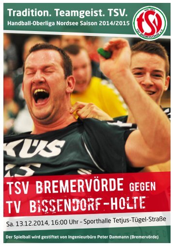 TSV BREMERVÖRDE gegen TV Bissendorf-Holte am 13.12.2014